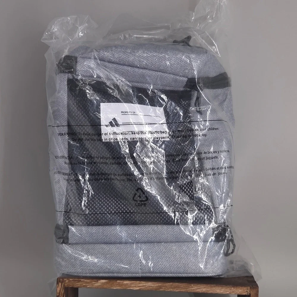 Adidas Excelerator Lunch Bag Unisex OSFA Grey Twill Insulated Sports School